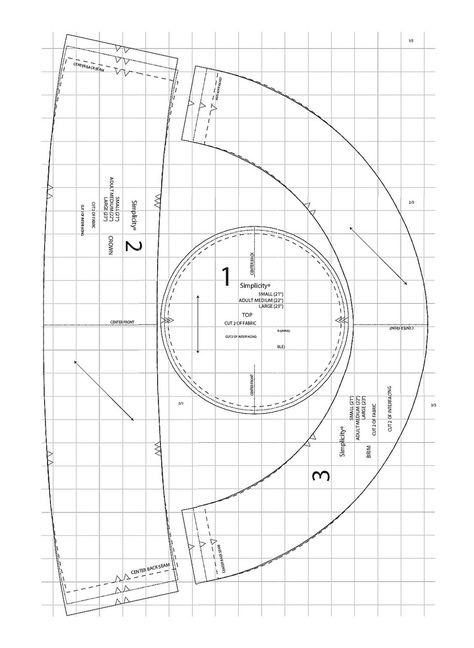 Tutte le dimensioni |Simplicity Misses' Bucket Hat Pattern | Flickr – Condivisione di foto! Bucket Hat Pattern Free, Newsboy Hat Pattern, Cappello Cloche, Cloche Hat Pattern, Pola Topi, Hat Template, Bucket Hat Pattern, Sewing Hats, Hat Patterns Free