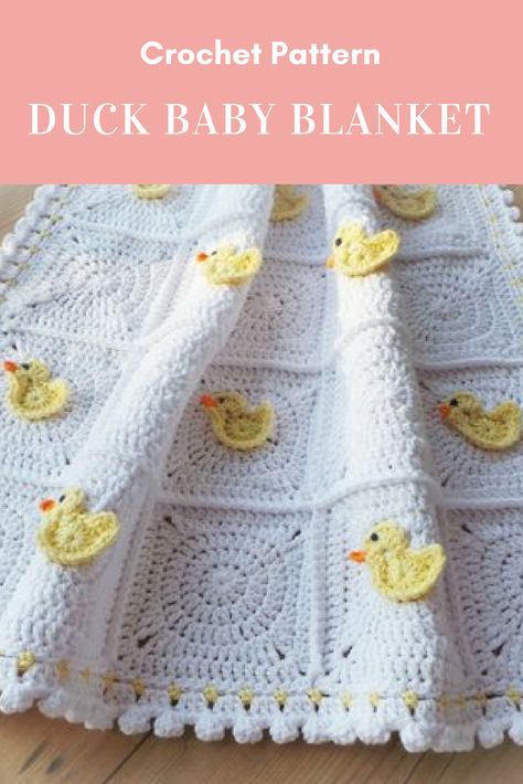 Duck Blanket Crochet Pattern #crochetpattern #blanketcrochetpattern #duckblanketcrochetpattern #babyblanketcrochetpattern Duck Granny Square, Duck Granny Square Pattern, Duck Crochet Pattern Free Blanket, Crochet Duck Blanket Pattern Free, Crochet Duck Blanket, Crochet Duck Granny Square, Crochet Flat Duck Pattern Free, Crochet Mallard Duck Blanket, Duck Blanket