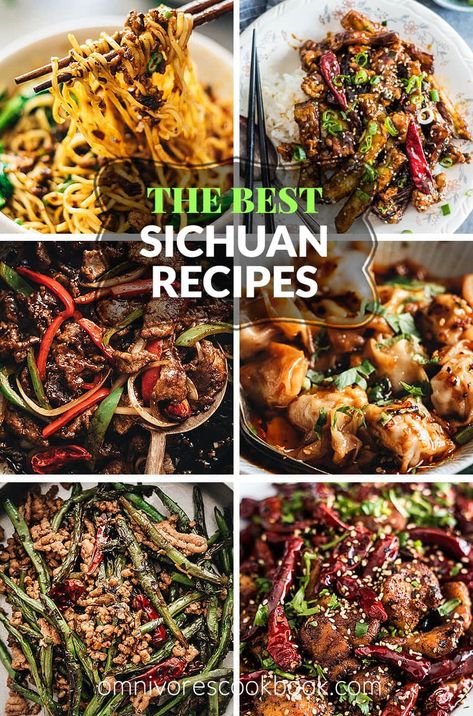 Sichuan Recipes, Dry Fried Green Beans, Szechuan Recipes, Twice Cooked Pork, Sichuan Food, Crispy Beef, Recipes Asian, Mapo Tofu, Spicy Soup