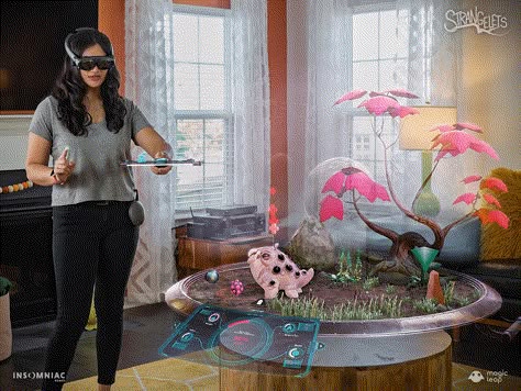 Insomniac’s Final Independent Studio Release Is ‘Strangelets’ AR Game For Magic Leap One Ar Game, Alien Plants, Plant Games, Mixed Reality, Mobile App Design Inspiration, Interactive Installation, App Design Inspiration, Alien Creatures, New Game