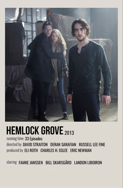 Hemlock Grove Peter, Series Posters, Supernatural Movies, Famke Janssen, Movie Recommendations, Hemlock Grove, Iconic Movie Posters, Series Poster, Film Posters Minimalist