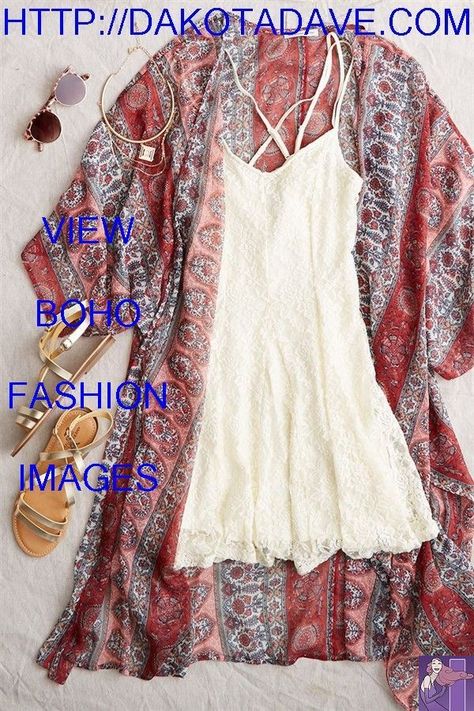 9fdb62f932adf55af2c0e09e55861964desc53762093ri Looks Hippie, Boho Styl, Estilo Hippie, Mode Boho, Bohol, Dress Cream, Mode Inspo, Heels Black, Shoes Woman