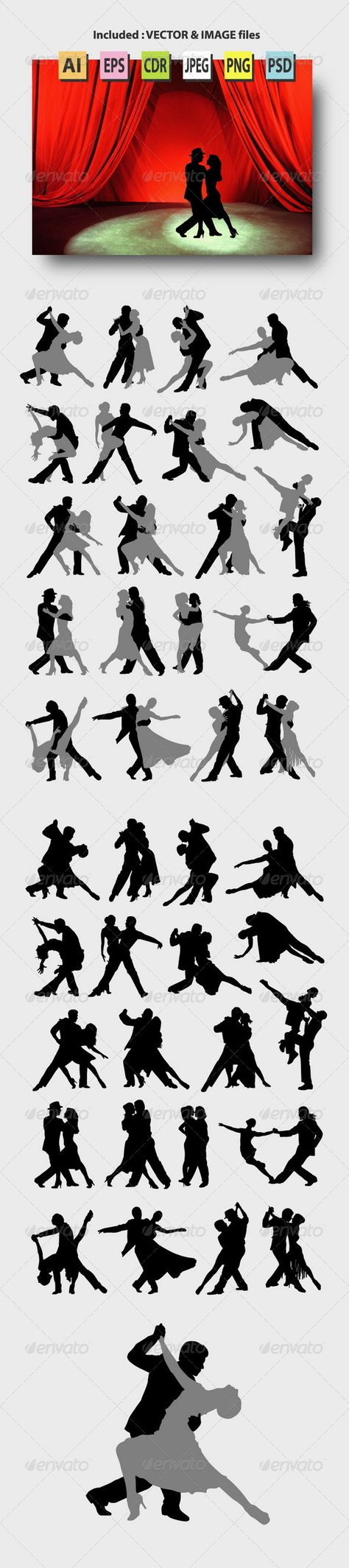 Tango Dance Silhouettes Tango Dance Reference, Tango Reference, Tango Silhouette, Couple Hot, Salsa Lessons, Dance Logo, Dance Silhouette, Dancing Drawings, Social Dance