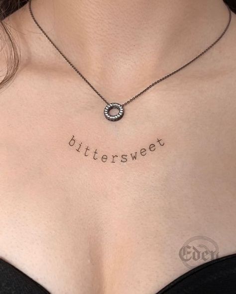 Eden Tattoo on Instagram: "Bittersweet tattoo >>DM pentru programari<< | | | | | | | #writingtattoo #texttattoos #linearttattoos #tinytattooist #microtattoocollection #tattooshopbucharest #tinytattooer #littletattoos #singleneedle #instainked #girlwithtattoo #scripttattoos #romaniantattoostudios #smalltatoo #microtattoo #littletattoo #bucharesttattoo #tatuajebucuresti #microrealismtattoo #tattoostudiobucharest #tatuat #tinytattooartist #minimalisttattoo ⁣ #tinytattoocourse #tinytattootraining #b Bittersweet Tattoo, Eden Tattoo, Writing Tattoos, Tattoo Script, Line Art Tattoos, Realism Tattoo, Little Tattoos, Minimalist Tattoo, Tiny Tattoos