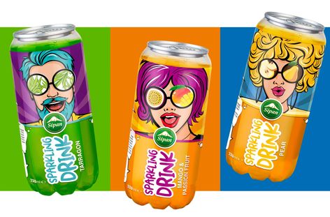 Sipan Sparkling Drinks – Packaging Of The World Cider Packaging Design, Cider Packaging, Drinks Packaging, Sauce For Rice, Sparkling Drinks, Beer Packaging, Creative Freedom, Carbonated Drinks, Beverage Packaging