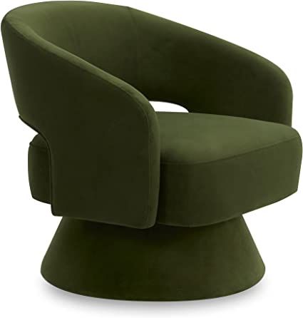 Color Forest Green Brand CHITA Product Dimensions 28.5"D x 30.3"W x 28.3"H Special Feature Arm Rest, Swivel Material Engineered Wood, Wood About this item TAKE A SPIN - Designed with a deep inviting seat and smooth swivel function, this chair stays comfy at every turn and is versatile enough for your living area or bedroom. Velvet Barrel Chair, Armchair Bedroom, Bedroom With Sitting Area, Open Concept Home, Chair Living Room, Accent Chairs & Armchairs, Fabric Accent Chair, Swivel Barrel Chair, Swivel Accent Chair