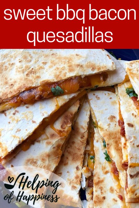 Bacon Quesadilla, Cheese Quesadilla Recipe, Bacon Sausage, Bbq Bacon, Cheese Quesadilla, Stuffed Jalapenos With Bacon, Lunch Bowl, Quesadilla Recipes, Tex Mex Recipes