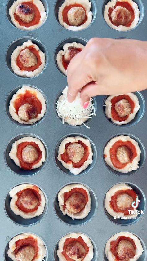 aquickspoonful on Instagram: Meatball sub cupcakes. #meatballs #subs #snacks #cupcakes #cupcake Meatballs Subs, Meatball Cupcakes, Pillsbury Biscuits, Meatball Sub, Appetizer Meatballs, Muffin Tin Recipes, Meatball Subs, Muffin Tin, Mini Muffins