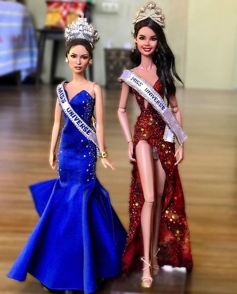 Pageant Aesthetic, Pageant Life, Beauty Pageant Dresses, Pop Figurine, Miniature Dress, Barbie Fashionista Dolls, Barbie Dress Fashion, Barbie Gowns, Beautiful Barbie Dolls