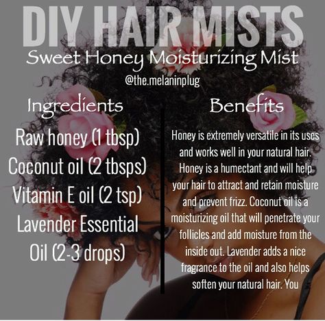 Diy Hair Mist, 4c Styles, Loc Tips, Homemade Hair Treatments, Moisture Mist, Natural Hair Diy, Hair Oils, Homemade Hair, Diy Perfume