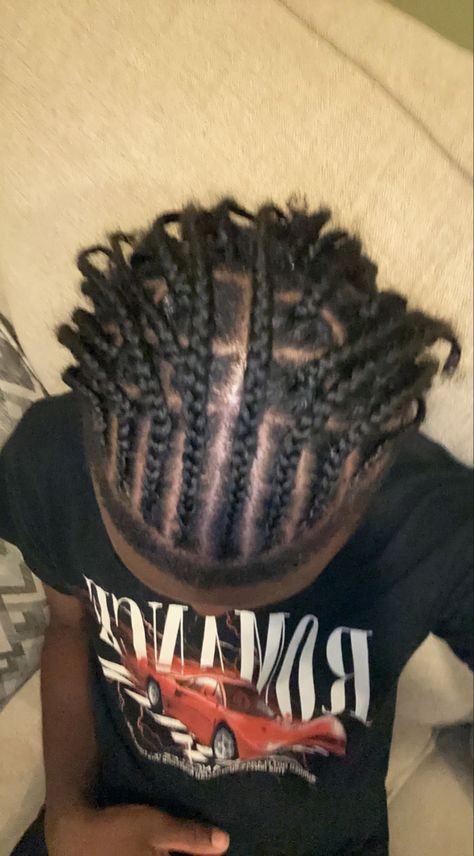 Half Cornrows Half Box Braids Men, Braids Into Twists Men, Fulani Braids On Men, Fulani Braids Hairstyles Men, Cornrows Into Twists Men, Fulani Braids Men, Twist Hair Men, Small Cornrows, Box Braids Men