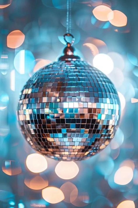 Shimmer with Disco Ball Decor Ideas for Parties Disco Ball Color Palette, Disco Balls Background, Sparkle Theme Party, Disco Ball Design, Disco Balls Aesthetic, Disco Ball Decorations, Basement Movie Room, Disco Ball Light, Ball Aesthetic