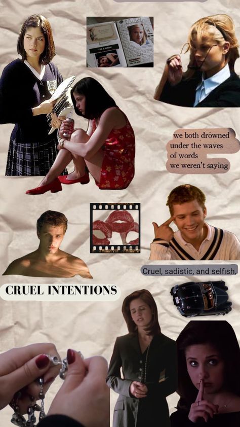 Cruel Intentions Edit, Cruel Intentions Aesthetic, Intentions Aesthetic, Zac Burgess, Aesthetic Shuffles, Cruel Intentions, Movie Aesthetic, Teen Movies, Hopeless Romantic