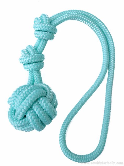 5 DIY Floating Rope Dog Toys - Sew Historically Diy Dog Rope Toy, Rope Dog Toys Diy, Diy Rope Toys For Dogs, Dog Toy Macrame, Diy Braided Rope Dog Toy, Crochet Rope Dog Toy, Dog Rope Toy, Homemade Dog Toys, Dogs Diy Projects