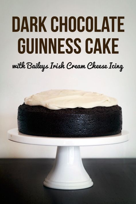 Baileys Cream, Chocolate Guinness Cake, Guinness Cake, Decadent Chocolate Cake, Baileys Irish, Dark Chocolate Cakes, Baileys Irish Cream, Cream Cheese Icing, Munnar