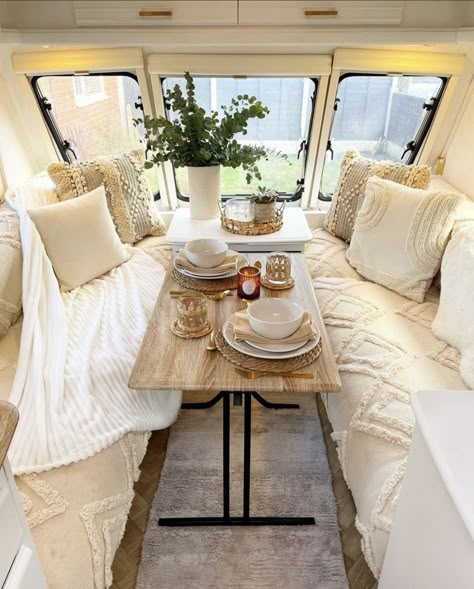 Caravan Awning Interior, Popup Camper Remodel, Rv Interior Remodel, Caravan Decor, Caravan Makeover, Most Comfortable Bed, Vintage Camper Remodel, Caravan Awnings, Caravan Renovation