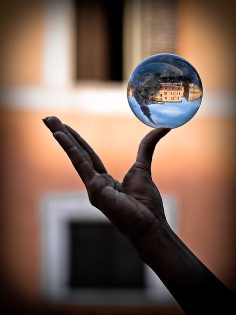 Yoga Balance, Old But Gold, Hand Pictures, Principles Of Design, Mirror Ball, Conceptual Photography, Juggling, Mirror Image, Stone Rocks