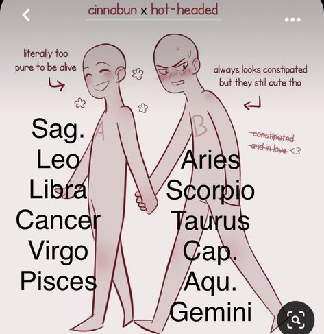 Sag X Capricorn, Person A X Person B, Sagittarius X Taurus, Libra X Taurus, Zodiac Ship Dynamics, Zodiac Signs Pictures, Zodiac Things, Zodiac Characters, Zodiac Signs Chart