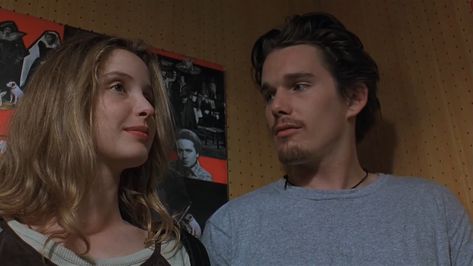 Before Sunrise Trilogy, Before Sunrise Movie, Richard Linklater, Before Trilogy, Movie Journal, Julie Delpy, Strip Design, Fav Celebrities, Movie Shots