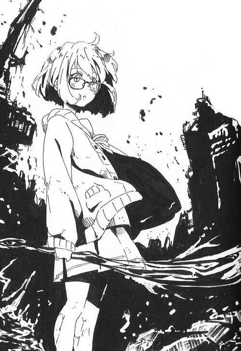 Kyōkai No Kanata, Mirai Kuriyama, Beyond The Boundary, Ken Tokyo Ghoul, Art Videos Tutorials, Comic Style, Shoujo Manga, Manga Pictures, Cute Icons