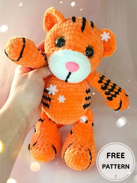 Hello everyone friends, Today we will work with you free crochet plush tiger amigurumi pattern. First of all, I can say that the amigurumi crochet tiger pattern is an easy level for beginners. You will complete the free amigurumi pattern very easily with step by step detailed crochet pattern instructions and how to make amigurumi patterns. To make a wonderful handmade plush amigurumi crochet tiger toy for your kids, all you have to do is follow the pattern instructions step by step. Crochet Pattern Instructions, Crochet Panda, Crochet Plush, Crochet Unicorn, Crochet Elephant, Free Amigurumi Patterns, Handmade Plush, Crochet Bear, Crochet Dog