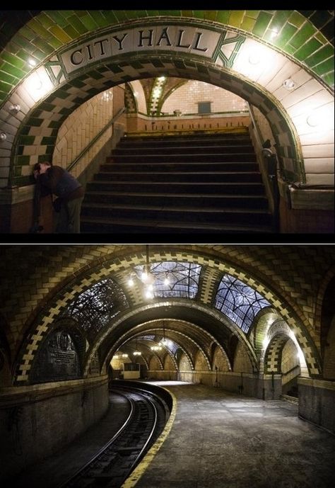 . City Hall Nyc, Underground Subway, Abandoned City, Abandoned Cities, Subway Station, Abandoned Mansions, Nyc Subway, City That Never Sleeps, Metro Station