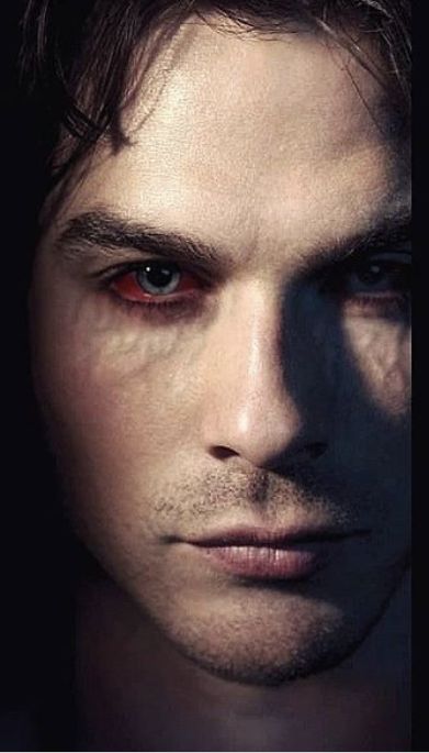 Damon Salvatore Vampire Face, Vampire Damon, Damon Salvatore Vampire, Vampire Diaries Makeup, Vampire Makeup Looks, Vampire Makeup Halloween, Vampire Face, Vampire Eyes, Skyrim Art