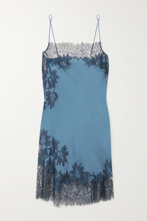 25 Unique Something Blue Wedding Ideas - How to Wear Something Blue for Wedding Tradition Carine Gilson, Fashion Newsletter, Vintage Slip Dress, Lace Slip Dress, Luxury Women Fashion, Dress Out, Lace Slip, Chantilly Lace, Fashion People