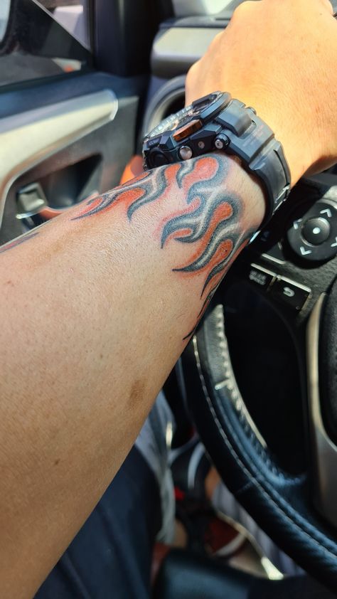 Hot Rod Flames Tattoo, Fire Arm Tattoo For Men, Arm Flame Tattoo, Fire Wrist Tattoo, Flame Arm Tattoo, Fire Sleeve Tattoo, Flame Wrist Tattoo, Fire Tattoo For Men, Flame Sleeve Tattoo