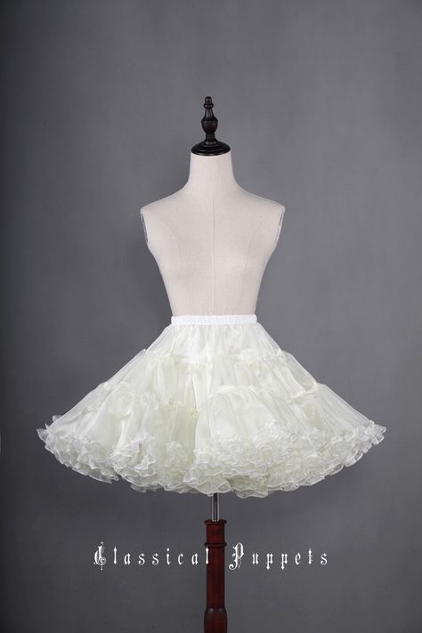 Classical Puppets Gauze Super Puffy A-line Shaped Lolita Petticoat Tulle Petticoat, Curated Outfit, Panty Girdle, Puffy Skirt, Bodice Pattern, Must Buy, March 17th, Kawaii Accessories, Lolita Dress