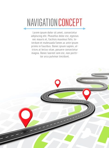 Navigation with pin pointer | Premium Vector #Freepik #vector #route-map #navigation-map #navigation #gps-navigation Illustration Map, City Maps Design, Map Marker, Illustration Story, Earth Map, Gps Navigation System, Map Background, Town Map, Isometric Illustration