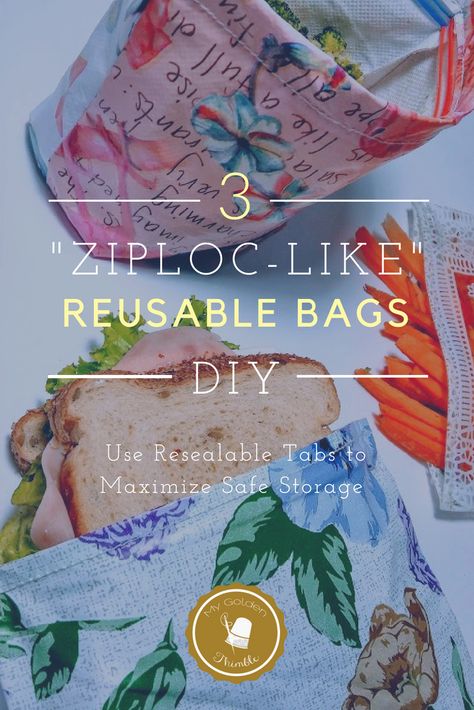 Reusable Bags Diy, Diy Snack Bag, Reusable Sandwich Bags, Diy Snacks, Upcycled Gifts, Bags Diy, Reusable Snack Bag, Fabulous Diy, Sandwich Bags