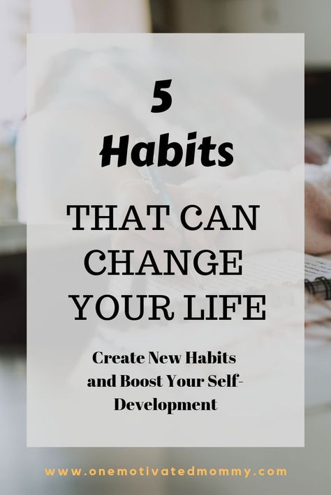 5 Habits to change your life 5 Habits To Change Your Life, Habits To Change Your Life, Habits To Change, Best Habits, Create Habits, Growth Inspiration, Productive Habits, Blog Niche, Keeping A Journal