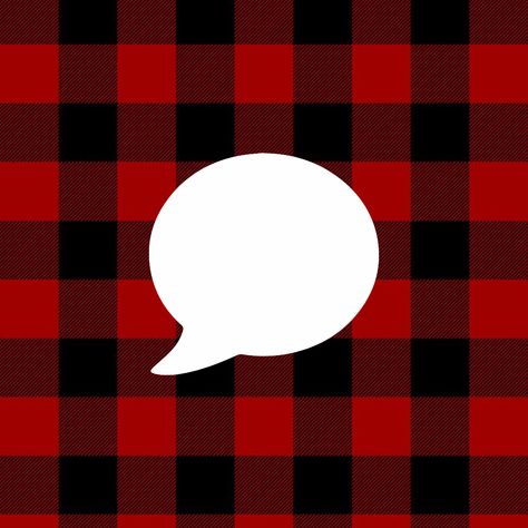 Red And Black Christmas Aesthetic, Christmas Messages Icon, Christmas Aesthetic App Icons Plaid, Plaid App Icons, Widgetsmith Photos, Christmas Photos App Icon, Red Widgets, Messages Icon, Widget Icons