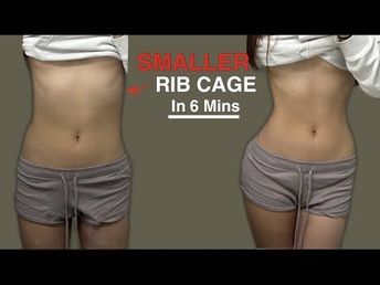 YouTube Close Rib Cage Workout, How To Make Your Ribs Smaller, Smaller Ribcage Exercises, How To Make Ribcage Smaller, How To Get A Small Rib Cage, Big Rib Cage Body Type, Middle Abs Workout For Women, How To Make Your Ribcage Smaller, How To Get Smaller Rib Cage