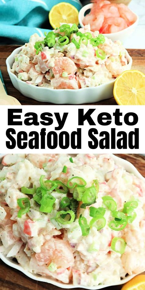 Keto Crab Salad, Crab Seafood Salad, Stylish Cravings, Salad Recipes Low Carb, Crab Salad Recipe, Keto Seafood, Sea Food Salad Recipes, Shrimp Salad Recipes, Crab Dishes