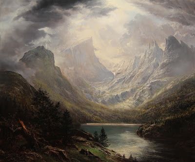 Hudson River School Paintings, New Nature Wallpaper, Oil Painting Pictures, Hudson River School, Wilson Art, Mountain Landscapes, John Wilson, River Painting, Western Landscape