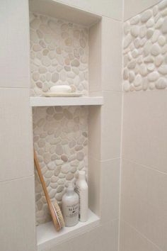 Taupe Bathroom, Dekorere Bad, Walk In Shower Designs, Budget Bathroom Remodel, Best Bathroom Designs, Camper Remodel, Shower Niche, Design Remodel, Bathroom Remodel Shower