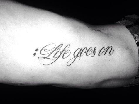 Life Goes On Japanese Tattoo, Life Goes On Tattoos, Life Goes On Tattoo Ideas, Life Goes On Tattoo Symbol, Accept What Is Let Go Of What Was Tattoo, Life Goes On Tattoo, Tattoo Homme, Skull Hand Tattoo, Tattoo Lettering Design