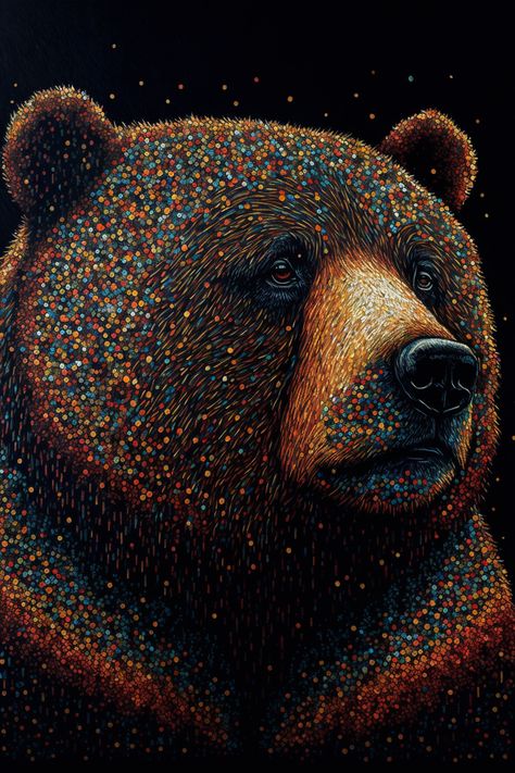 Brother Bear, Bear Drawing, Picture Albums, Honey Bear, Bear Art, Coffee Design, Generative Art, Black Bear, Metal Poster Displate