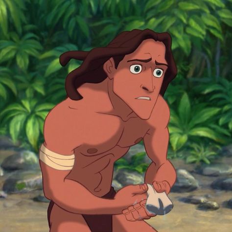 Hear Me Out Characters Men, Disney Prince Images, Mean Cartoon Characters, Hot Cartoon Character Disney, Tarzan Cartoon, Fictional Characters Men, Hear Me Out Characters, Curly Hair Character, Hear Me Out