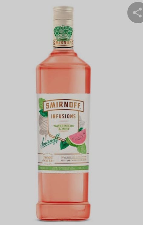 Watermelon Vodka Recipes, Smirnoff Watermelon, Mint Cocktails, Smirnoff Vodka, Vodka Recipes, Watermelon Mint, Mint Recipes, Watermelon Recipes, Tonic Water