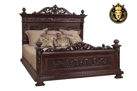 Carved Beds, Antique Bedroom Furniture, Top Bed, Walnut Bed, Wood Bed Design, Antique Bedroom, Wooden Bed Design, Bed Design Modern, Furniture Design Wooden