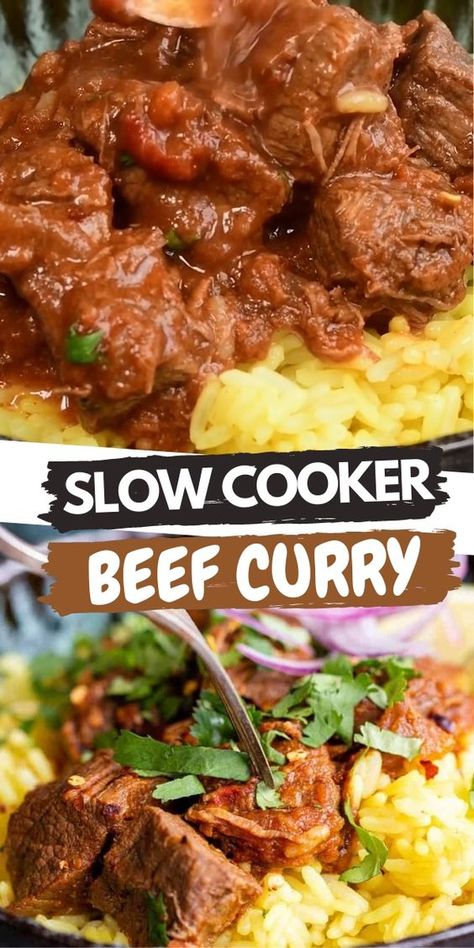 Slow Cooker Curry Recipes, Crock Pot Beef Stew, Slow Cooker Beef Curry, Beef Curry Recipe, Slow Cooker Curry, Crock Pot Beef, Weight Watchers Plan, Slow Cooker Recipes Beef, Beef Stew Crockpot