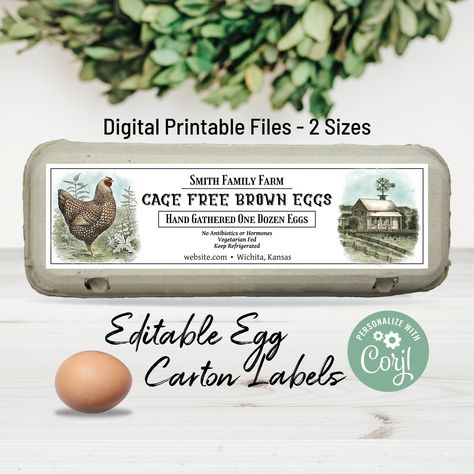 Carton Design, Customizable Labels, Lip Balm Labels, Avery Labels, Farm Eggs, Soap Labels, Circle Template, Custom Wraps, Circle Labels