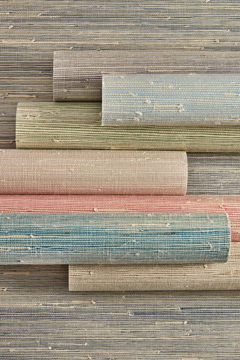 Jazzy Jute. Crafted from the finest quality jute, this classic collection uses handwoven techniques for more consistent and saturated coloring. This update to a designer favorite celebrates the beauty of back-dyed techniques through fresh pops of colors and usable neutrals. | Natural Wallpaper | Natural Wallcovering | Grasscloth Wallpaper | Grasscloth Wallcovering | Traditional Decor | Cane Wallpaper Bedroom, Neutral Grasscloth Wallpaper, Natural Fiber Wallpaper, Grasscloth Hallway, Grasscloth Wallpaper Living Room, Grasscloth Wallpaper Accent Wall, Grasscloth Wallpaper Bedroom, Pantry Wallpaper, Seagrass Wallpaper