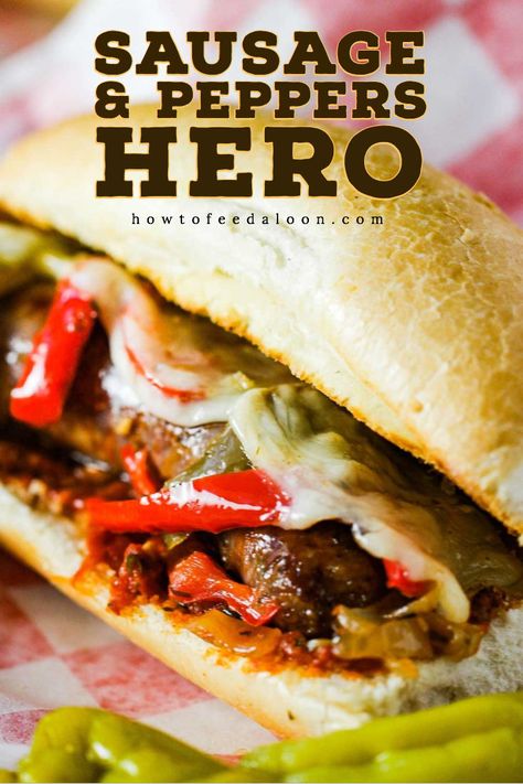 Sausage And Pepper Sandwich Recipes, Sausage Pepper Sandwich, Italian Sausage Subs Sandwiches, Italian Sausage And Pepper Sandwich, Hot Italian Sausage Sandwich, Sausage Peppers And Onions Sandwich, Hot Sausage Sandwich Recipes, Sausage And Peppers Hoagie, Italian Sausage Sandwich Recipes