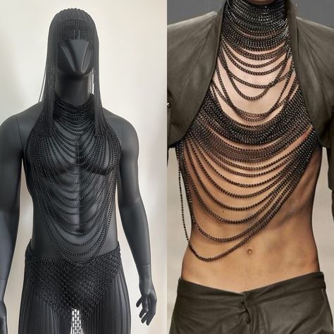 Mens Chain Outfit, Mens Body Harness, Male Body Chain, Rave Male Outfit, Burning Man Outfits Male, Men Harness, Body Harness Jewelry, Africa Burn, Body Jewelry Men