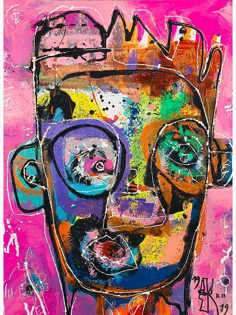 "Neoexpressionism, art brut, spontaneous art, black and Colors, free figuration" Art Print by dugardeyn | Redbubble Neoexpressionism Art, Expressionistic Art, Neo Expressionism, Michel Basquiat, Expressionist Art, Printed Art, Art Brut, Jean Michel, Outsider Art