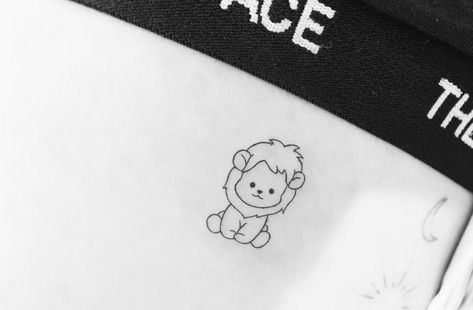 Cute Lion Tattoo For Women, Line Lion Tattoo, Baby Lion Tattoo, Tattoo Lion Women, Fine Line Lion Tattoo, Cute Lion Tattoo, Small Lion Tattoo For Women, Lion Cub Tattoo, Tattoo Leo